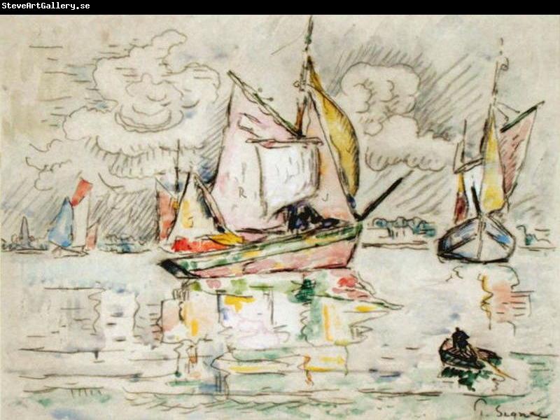 Paul Signac Fishing Boats